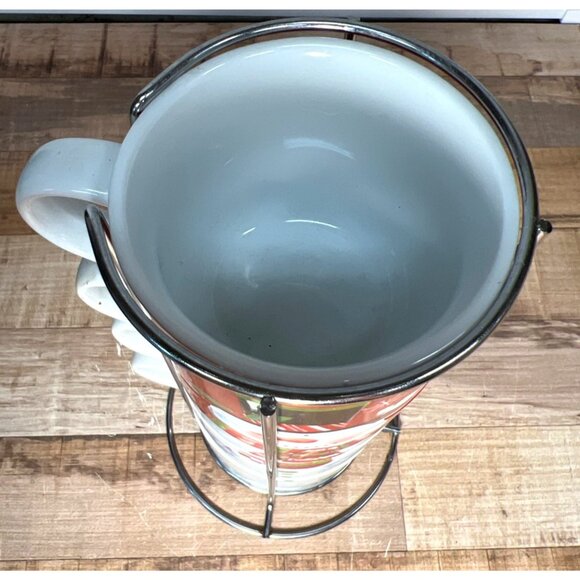 Pier 1 Imports Snowman Stacking Mug Set With Stand - Porcelain Holiday Cups - Picture 4 of 7